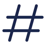 Hashtag SVG Icon
